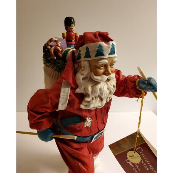 Possible Dreams Clothique SKIING SANTA Figurine - Picture 5 of 6